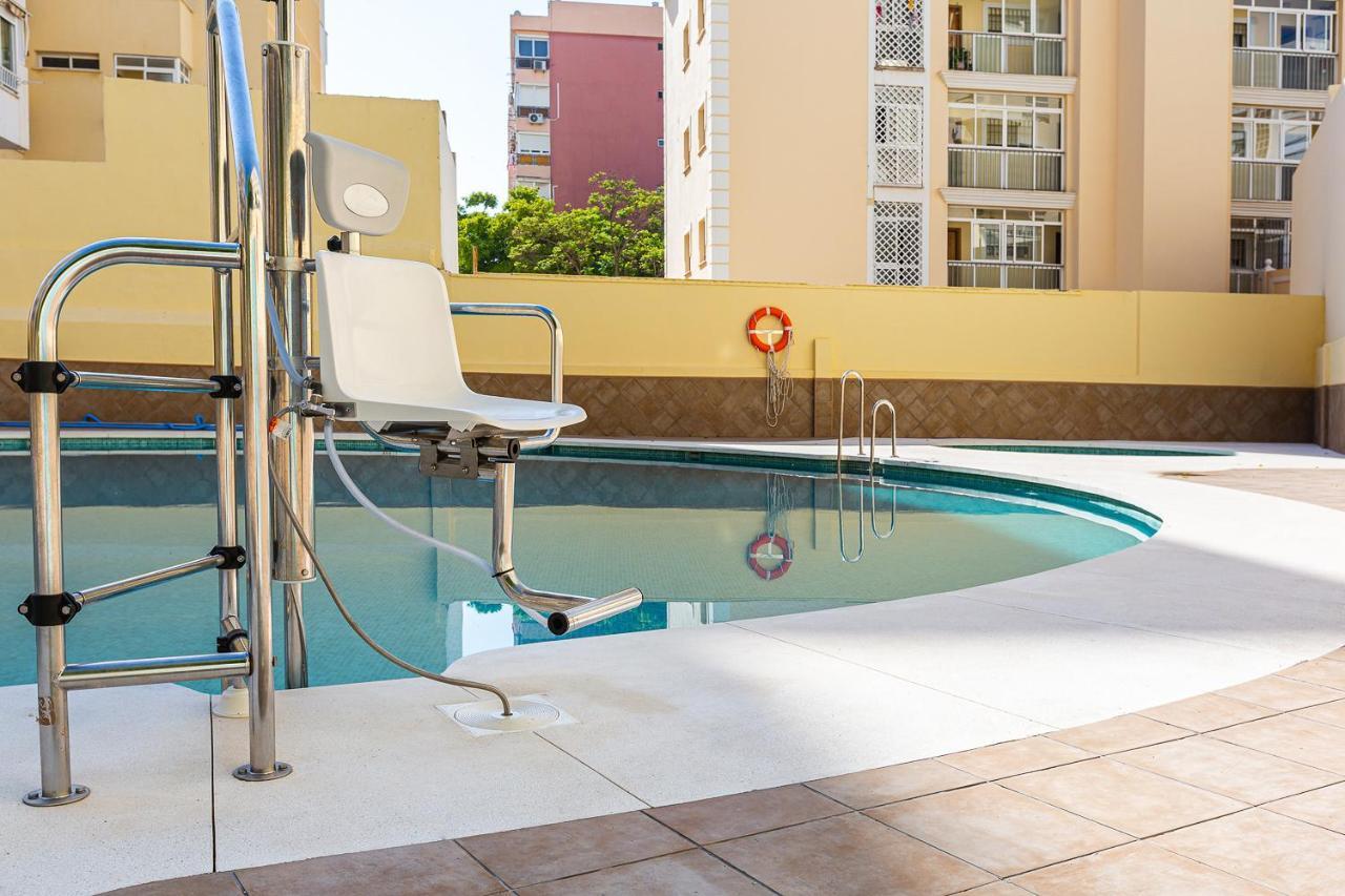 Ver853 - Estudio Con Terraza Vistas Al Mar, Piscina, Playa, Centro Торремолінос Екстер'єр фото